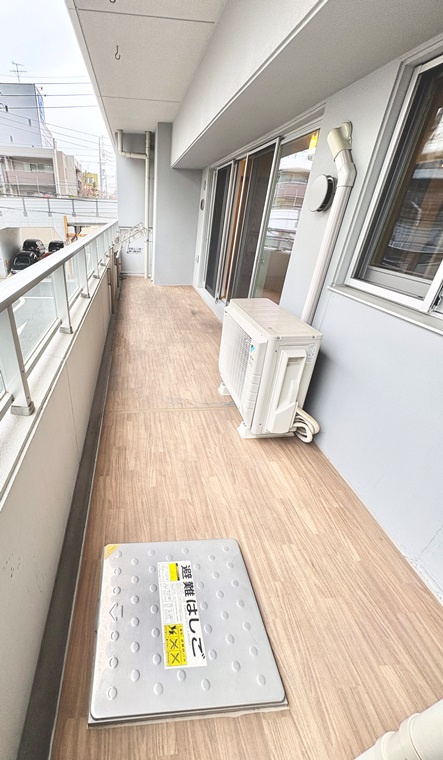 ライオンズ一社グランテラスのバルコニー