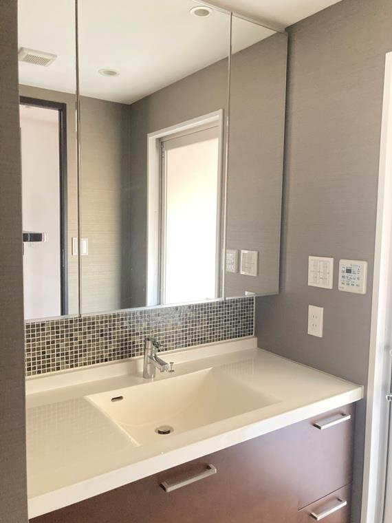 プレティナレジデンス橦木町の洗面所