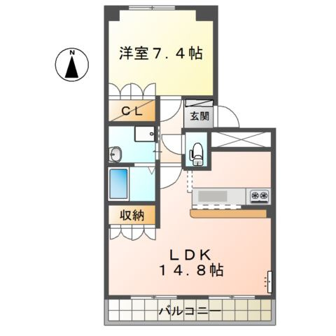 ステイタカダの間取り