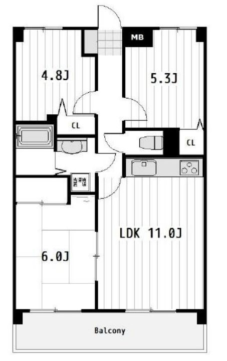 ケイエル市川の間取り