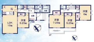 【間取り】 | ハートフルタウン栗又四ケ