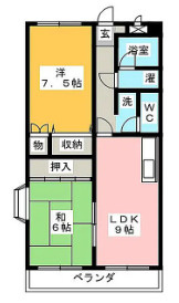 一宮市一棟マンションの間取り