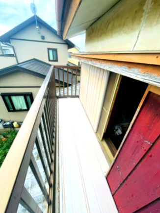 土浦市西根南中古戸建、周辺施設豊富♪のバルコニー