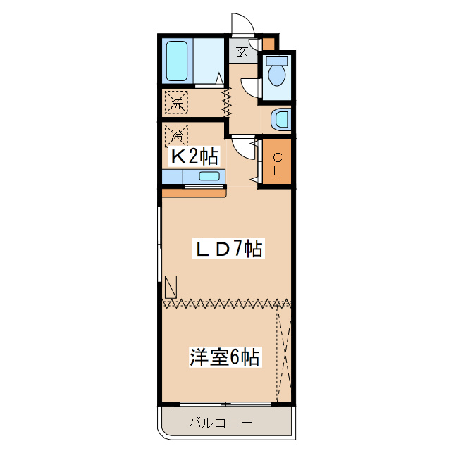 クレステージ若竹の間取り