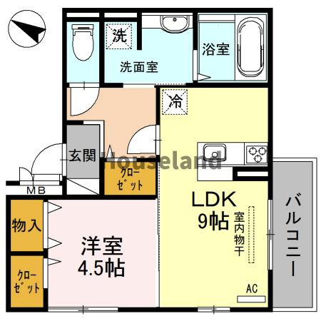 カルム中之島の間取り