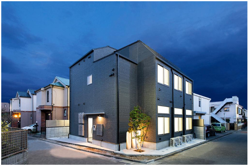 世田谷区深沢６丁目のアパートのエントランス