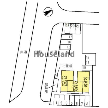 イゾラ ルーチェの区画図