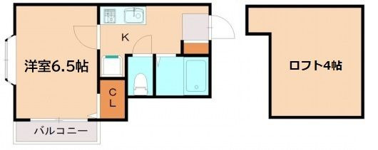 ピュア大橋弐番館の間取り
