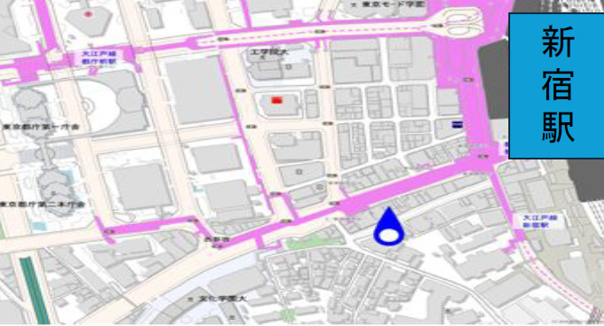 ＡＣＮ新宿スクエアの地図