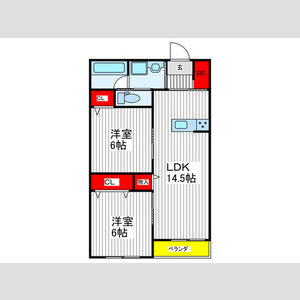 Ｖｉｅｗ新小平の間取り