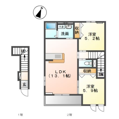 エクセルヴィラの間取り