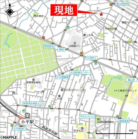 イーストリッチの周辺