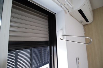 室内物干し・シャッターあり