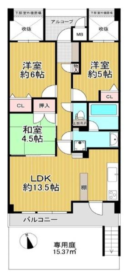 【間取り】 | イトーピア香里園ヴァル・コート