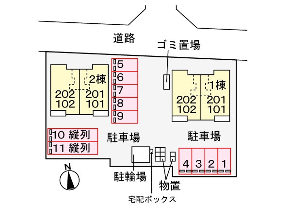 グッド　ヒルズ　２番館の区画図