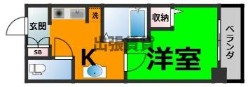！！仲介手数料0！！ヒルズ花の木の間取り
