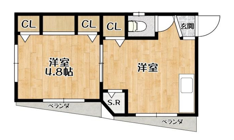 ウエストリバーの間取り