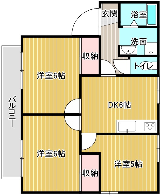 エステイト美の浜Ｂの間取り