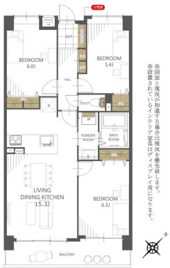 【間取り】 |  アンピール比恵南☆仲介手数料無料☆
