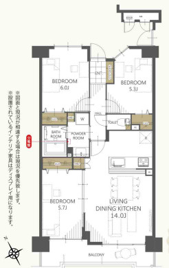 【間取り】 | アーサー久留米エクシオⅡ☆仲介手数料無料☆