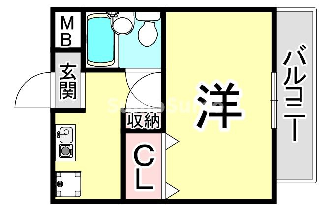 ドムールコスモス魚崎南の間取り