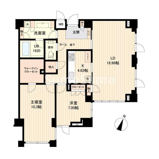 エスティメゾン白金台の間取り