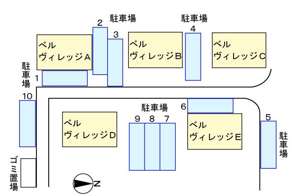 ベルヴィレッジＡの駐車場
