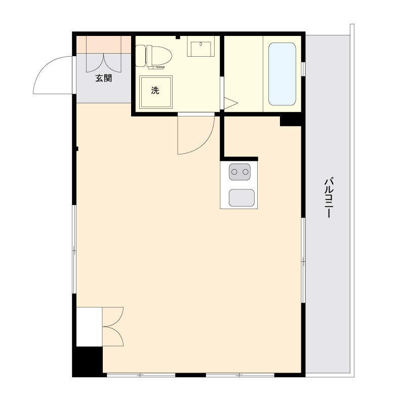 ONE ROOF FLAT NISHIWASEDAの間取り