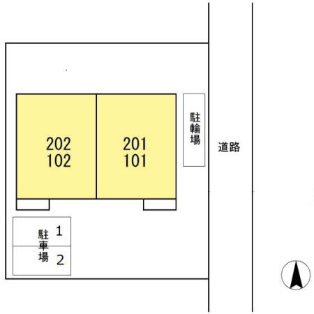 アーブル クロシェット　Ｄ棟の区画図