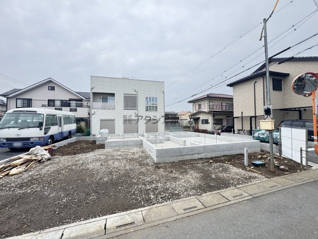 入間市鍵山2丁目・全1棟　新築一戸建　～東南角地・駐車2台～の前面道路含む現地写真|2026年4月7日撮影