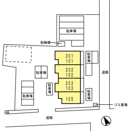 パストラル　　　刈谷市近郊の賃貸はクラスホームの区画図