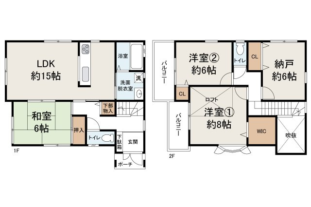貝塚市窪田の間取り|現状でのお引渡しになります。詳細はお問合せください。