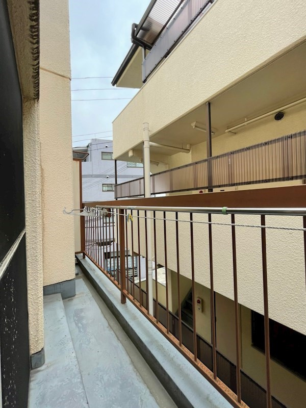 永手コスモハイツのバルコニー