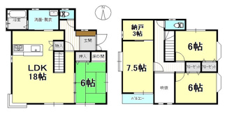【間取り】 | 戸建　西長戸町