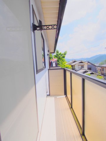 コーポ翼Cのバルコニー