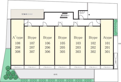 【区画図】 | グレイス堀之内(グレイスホリノウチ)