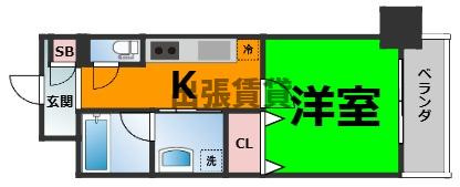 仲介手数料0！！RAFFLE OZONEⅡ -South Garden-の間取り