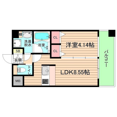 大阪市都島区大東町１丁目の賃貸マンションの間取り