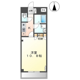 【間取り】 | セントレア西深津 | 1K