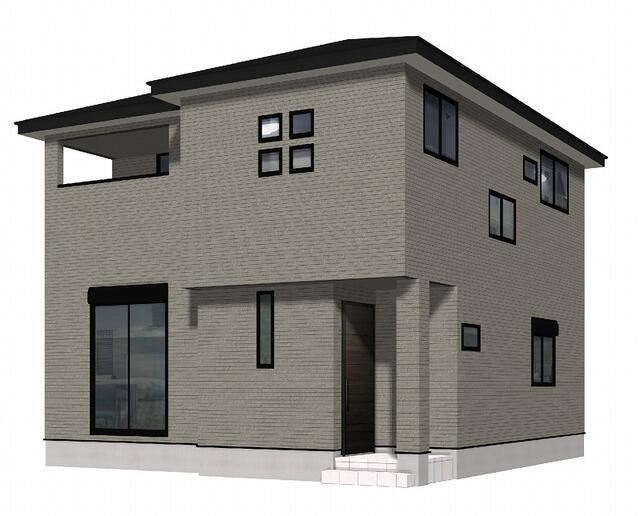 佐賀市大和町大字尼寺の新築一戸建の外観パース| 