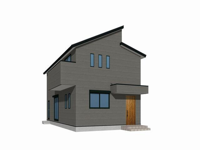 筑後市大字西牟田の新築一戸建の外観パース|ＣＧパース※こちらはあくまで… 