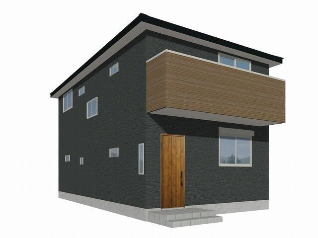 鳥栖市宿町の新築一戸建の外観パース| 