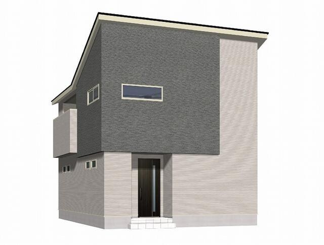 佐賀市大和町大字久池井の新築一戸建の外観パース| 
