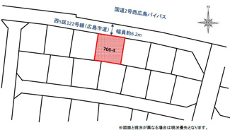 【土地図】 | 井口四丁目　土地 | ◆建築条件無し　◆市内へのアクセス良好　◆バス停徒歩1分　◆敷地面積165.82㎡