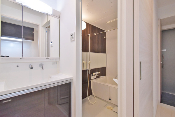 セレニティー名駅の洗面所