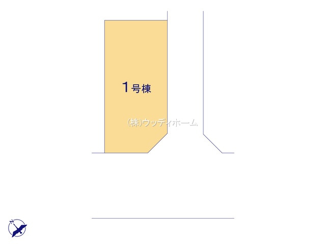 越谷市下間久里3期　新築一戸建ての区画図