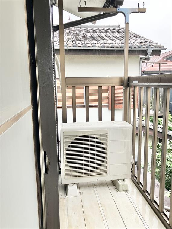 上水南町戸建のバルコニー