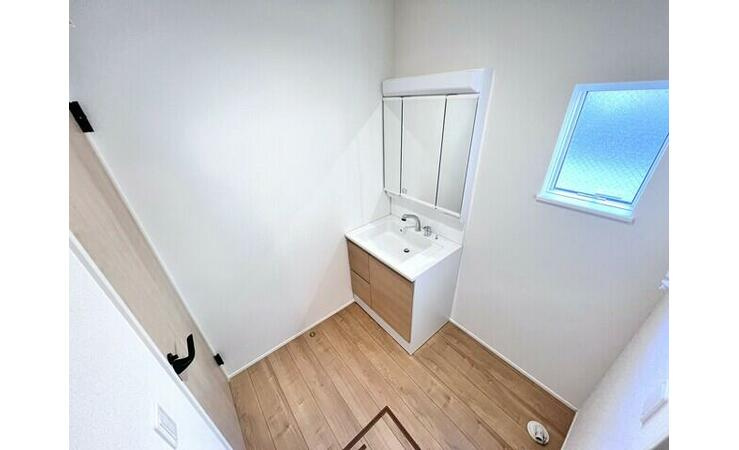 【仲介手数料無料／名古屋市中川区】リナージュ　中川区下之一色町第1期　新築戸建　1号棟の独立洗面台