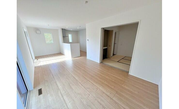 【仲介手数料無料／名古屋市中川区】リナージュ　中川区下之一色町第1期　新築戸建　1号棟の居間・リビング