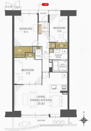 谷津パークタウン三番街 43号棟